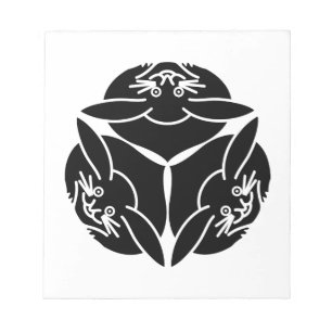 Drie konijnen notitieblok