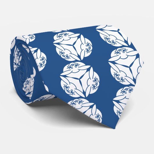 Drie konijnen stropdas (Opgerold)