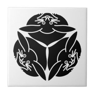 Drie konijnen tegeltje