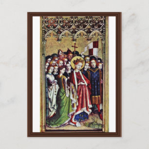 Drie koning Altar in de linkervleugel: St. Ursula Briefkaart