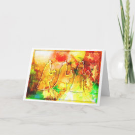 Drie koningen, kerst Kaart