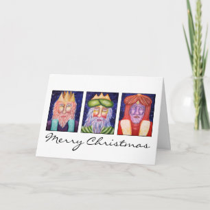Drie Koningen Kunst Kerst Wenskaarten Feestdagen Kaart