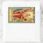 DRIE KONINGEN RECHTHOEKIGE STICKER (Tas)