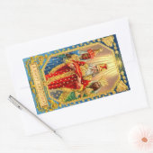 DRIE KONINGEN RECHTHOEKIGE STICKER (Envelop)