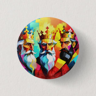 Drie Koningen Ronde Button 3,2 Cm