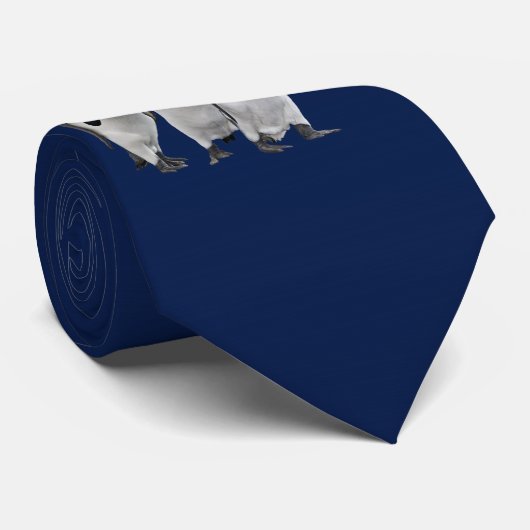 Drie Koningen Stropdas dubbelzijdig (marine) (Opgerold)