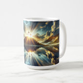 Drie kruisen bij een meer koffiemok (Voorkant rechts)