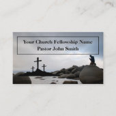 Drie kruisen oceaan gebedskerk visitekaartje (Voorkant)
