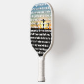 Drie kruisen Psalm 23 Zonsondergang Pickleball Paddle (Links)