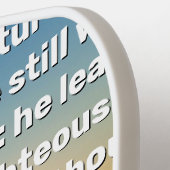 Drie kruisen Psalm 23 Zonsondergang Pickleball Paddle (Links Detail)