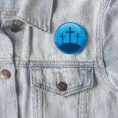 drie kruisen ronde button 5,7 cm (In situ)