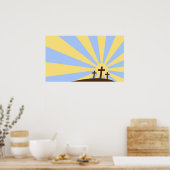 Drie kruisingen poster (Keuken)