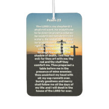 Drie kruizen Psalm 23 Zonsondergang Herdenkings-