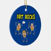 Drie Kunst Rocks Keramisch Ornament (Rechts)
