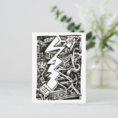 Drie kwart briefkaart (Staand voorkant)