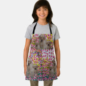 Drie labrador Puppies olieverf, Kinder Schort (Insitu)