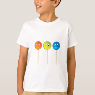 Drie lachende lolly's t-shirt