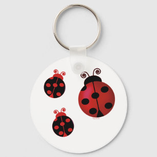 Drie Ladybugs Sleutelhanger