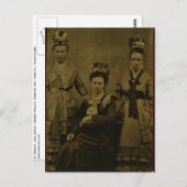 Drie landen vrouwen ongeveer 1870 briefkaart (Voorkant / Achterkant)
