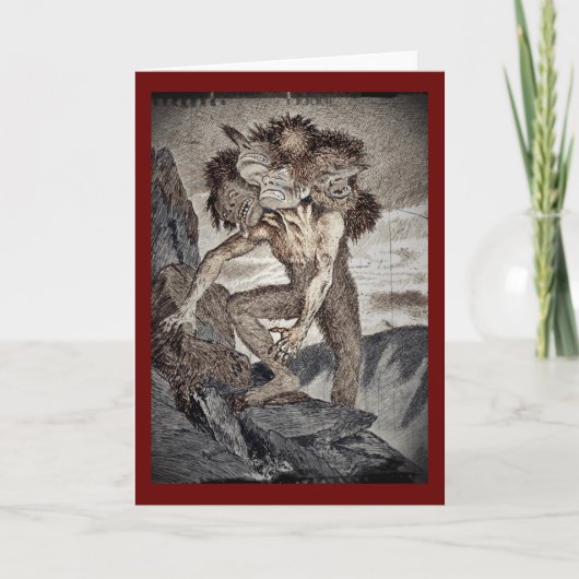 Drie leidden Monster Kaart (Voorkant)