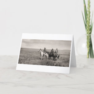 Drie Leiders van Piegan Blackfeet - vintage Kaart