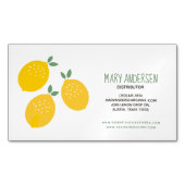 Drie Lemons Essential Oil Magnetisch Visitekaartje (Voorkant)