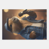 Drie leuke Capybara Afbeeldingen, Inpakpapier Vel (Voorkant 2)