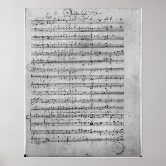 Drie Lieder Poster (Voorkant)