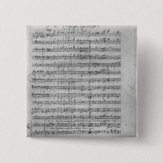 Drie Lieder Vierkante Button 5,1 Cm (Voorkant)