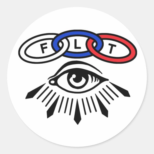 Drie Links en Eye IOOF Sticker (Voorkant)