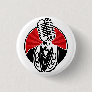 Drie links Odd Cast Finback Ronde Button 3,2 Cm