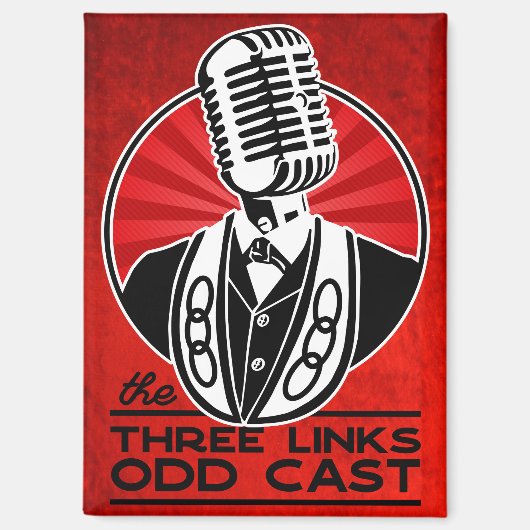 Drie links oneven gegoten magneet (Voorkant)