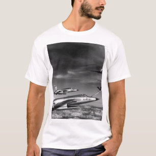 Drie luchtmacht F-105 Thunderchief pilots route T-shirt