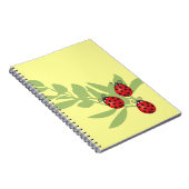 Drie Lucky Ladybugs Notitieboek (Rechterzijde)
