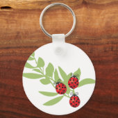 Drie Lucky Ladybugs Sleutelhanger (Voorkant)
