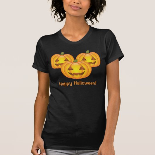 Drie luiers met een fijne halloween tekst t-shirt (Voorkant)