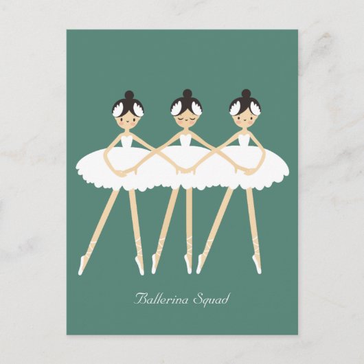 Drie luiers, witte jurken briefkaart (Voorkant)