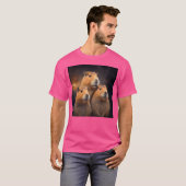 Drie Maan Capybara lover Capibara knaagdier C T-shirt (Voorkant volledig)