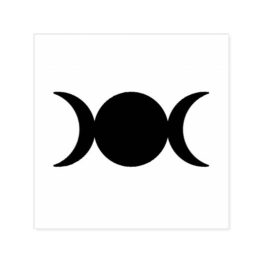 drie maan stempel (Design)