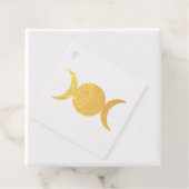 drie maan stempel bedankjes labels (Met doos)