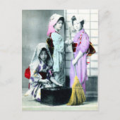 Drie Maids briefkaart reproductie (Voorkant)