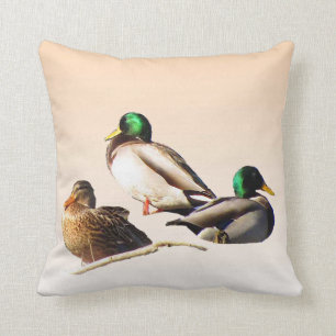 Drie Mallard Ducks Kussen