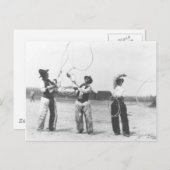 Drie mannen. briefkaart (Voorkant / Achterkant)