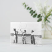 Drie mannen. briefkaart (Staand voorkant)