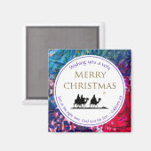 Drie Mannen | CHRISTMAS STARS | Schrift Magneet (Voorkant / Achterkant)