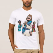 Drie Mannen die Religieuze Mannen T-Shirt bidden