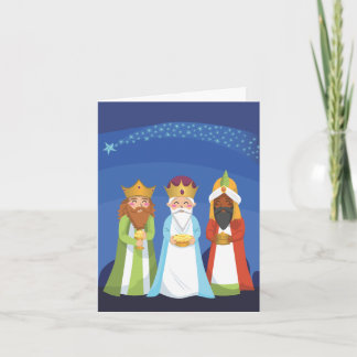 Drie Mannen Feestdagen Kaart