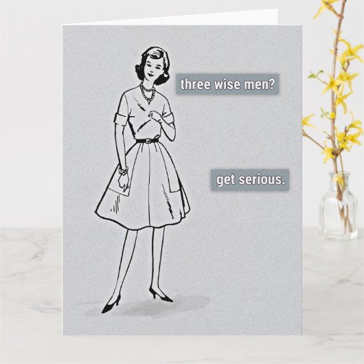 Drie Mannen Kaart (Gele Bloem)