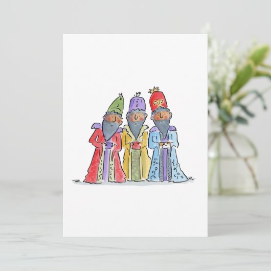 Drie Mannen Kaart (Staand voorkant)