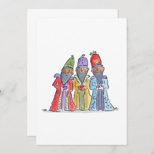 Drie Mannen Kaart (Voorkant / Achterkant)